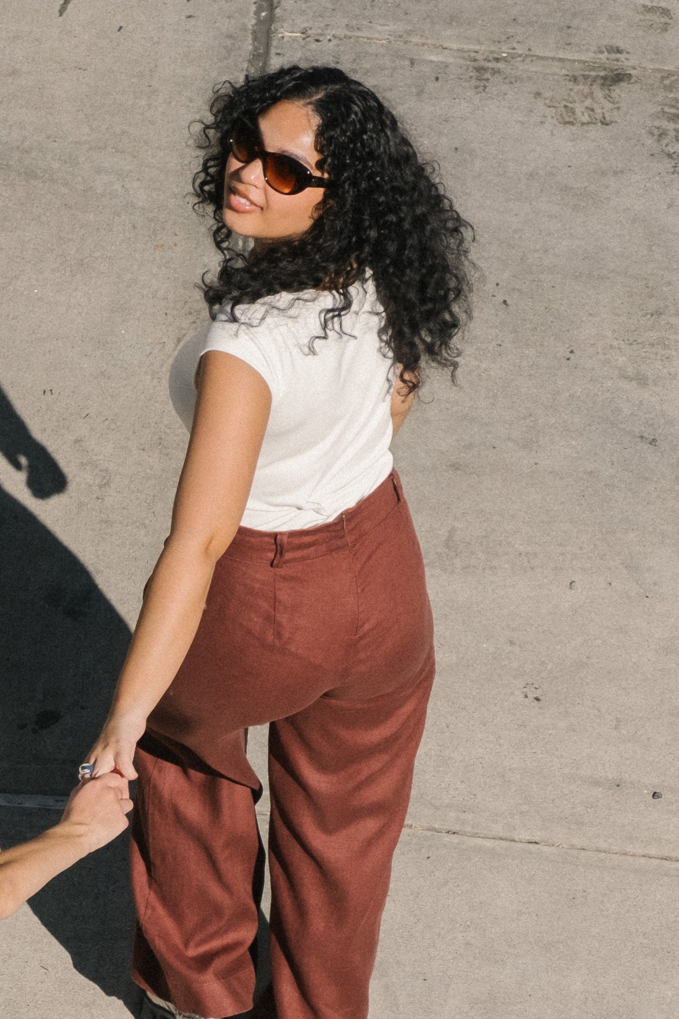 The Acaso Perfect Fit Trouser in Chocolate