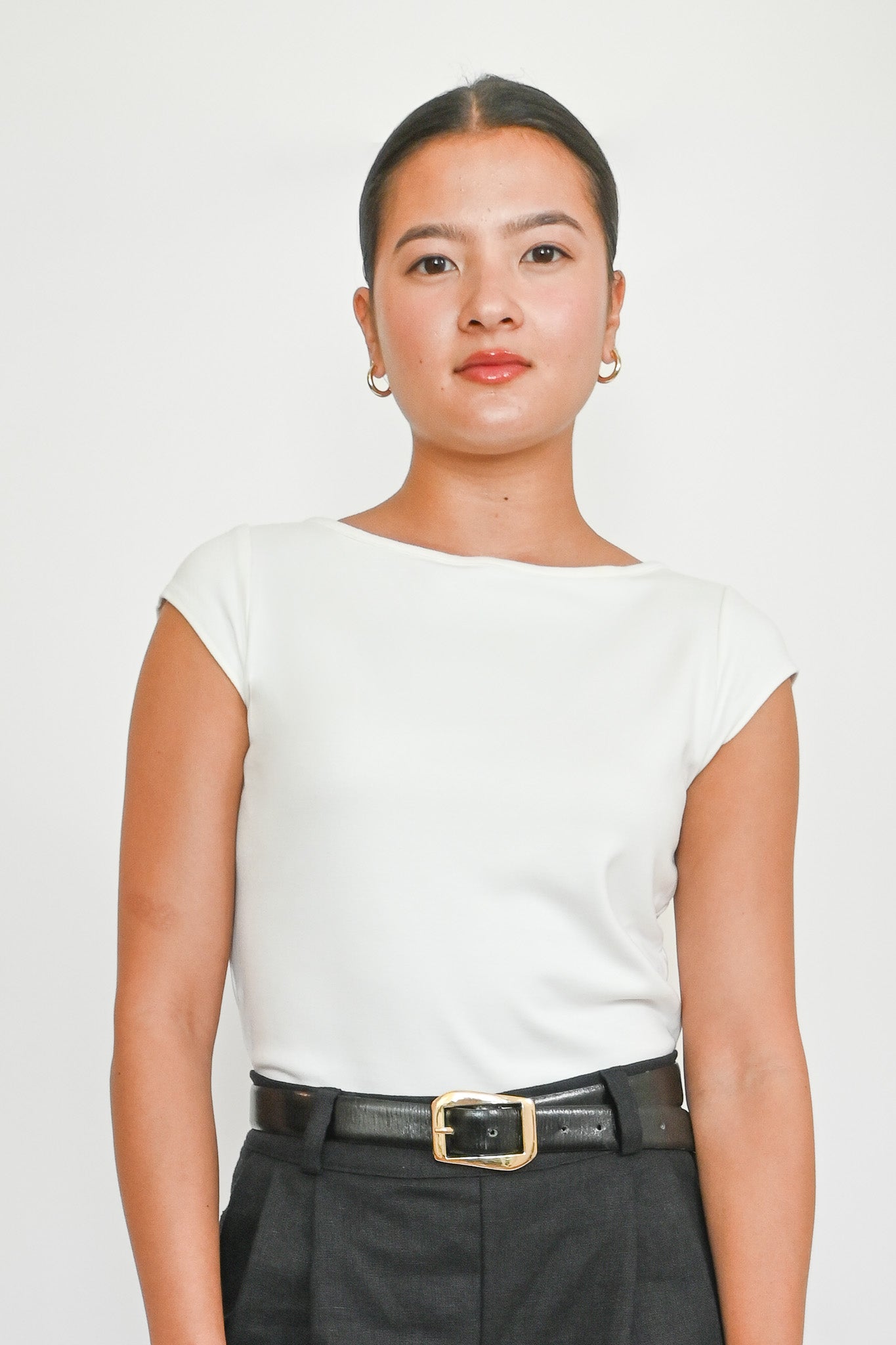 Siena's Boat Neck Baby Tee