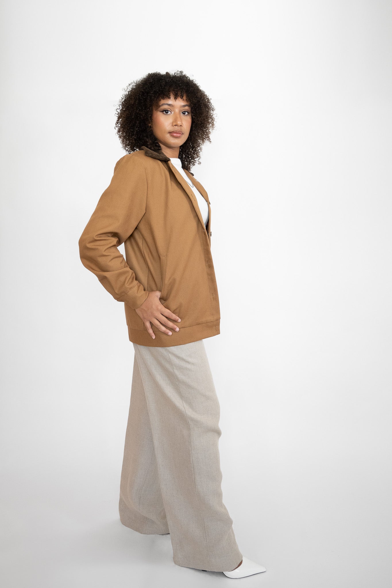 The Acaso Perfect Fit Trouser in Oyster